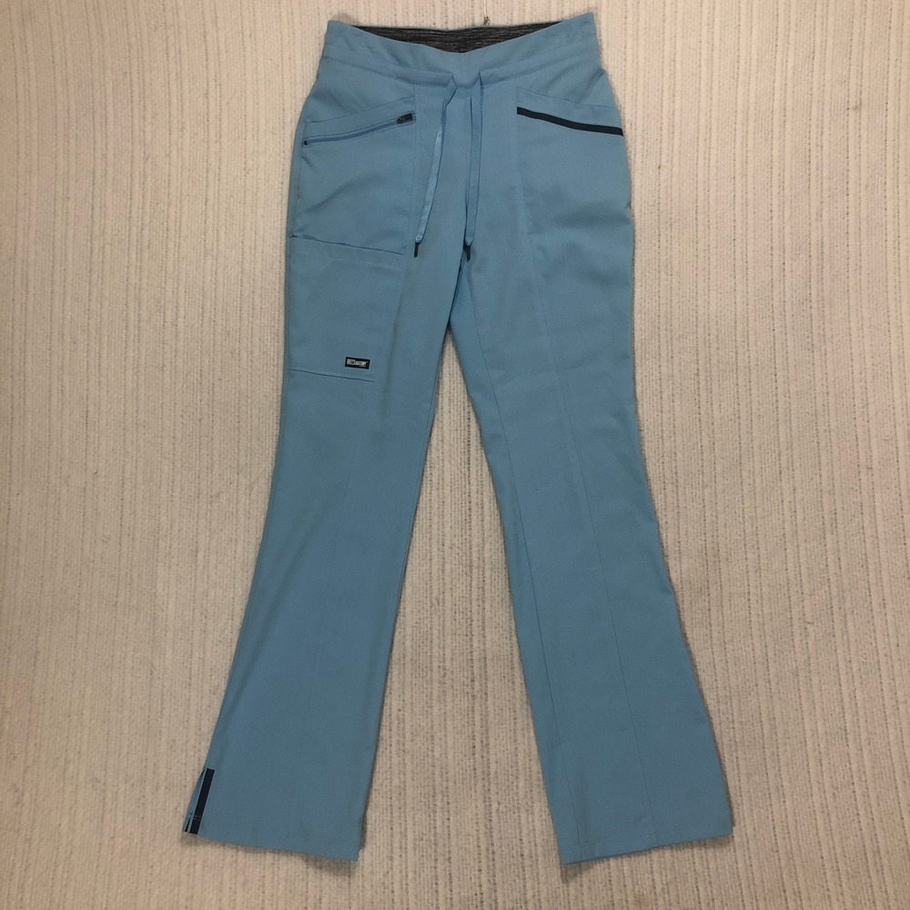 Greys Anatomy Impact Professional Wear Blue Scrub Pants Bootcut‎ Women's XS - Picture 2 of 7